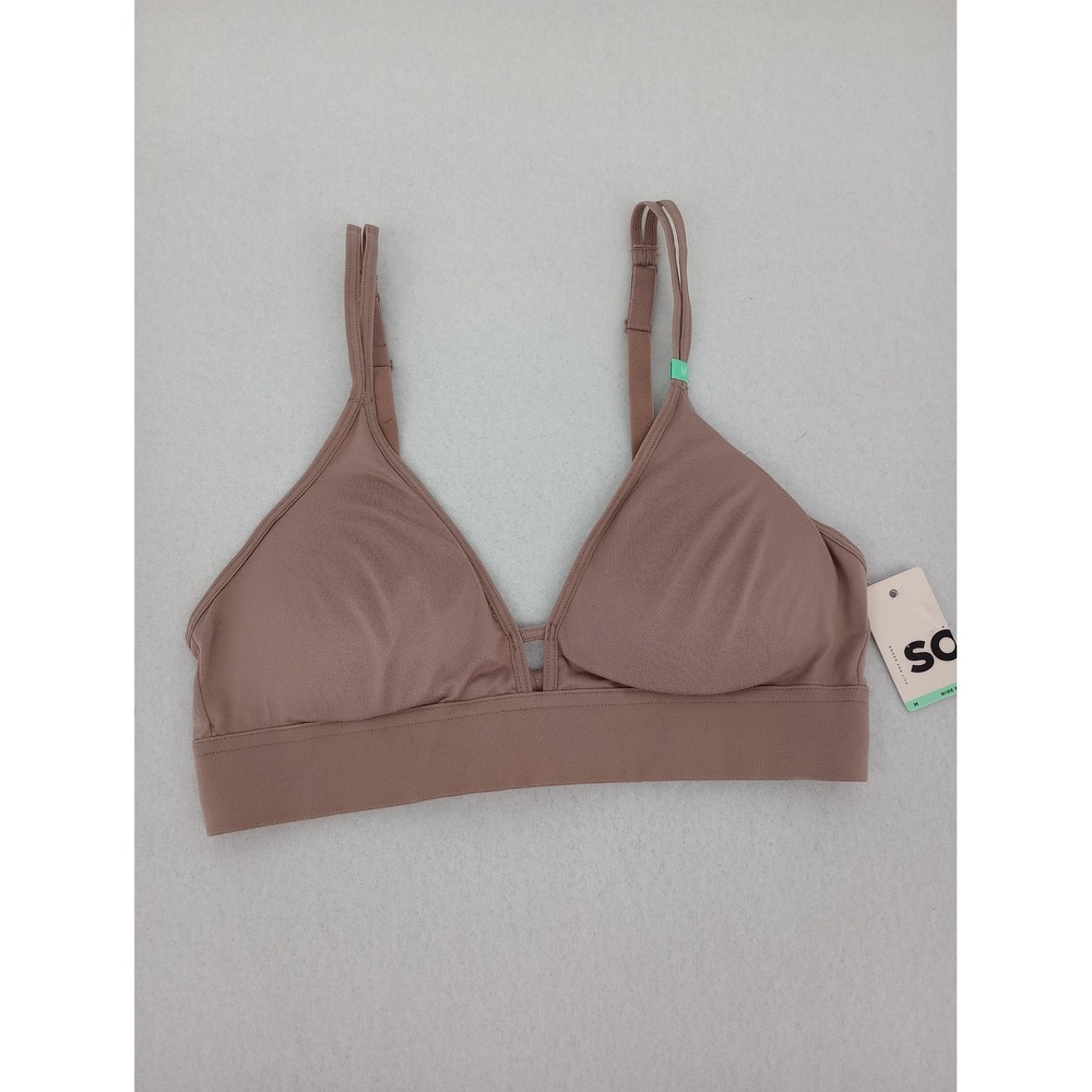 SO Bralette Womens Size Medium Antler Brown Wire-Free Removable Pads New